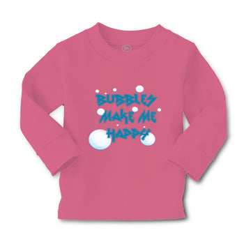 Baby Clothes Bubbles Make Me Happy Funny Humor Boy & Girl Clothes Cotton