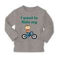 Baby Clothes I Want to Ride My Bike Boy & Girl Clothes Cotton