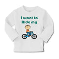 Baby Clothes I Want to Ride My Bike Boy & Girl Clothes Cotton