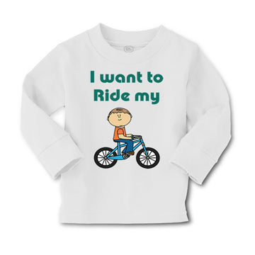 Baby Clothes I Want to Ride My Bike Boy & Girl Clothes Cotton