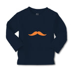 Baby Clothes Orange Mustache Funny & Novelty Novelty Boy & Girl Clothes Cotton - Cute Rascals