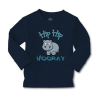 Baby Clothes Baby Hippo Hippopotamus Hip Hip Hooray White Animals Zoo Cotton - Cute Rascals