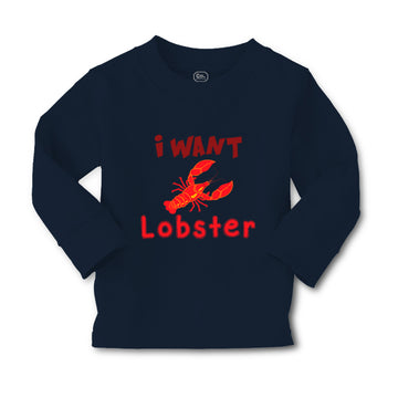 Baby Clothes A Red Lobster I Want Lobster Ocean Sea Life Boy & Girl Clothes