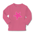 Baby Clothes Hot Pink Starfish Nature Ocean & Beach Boy & Girl Clothes Cotton