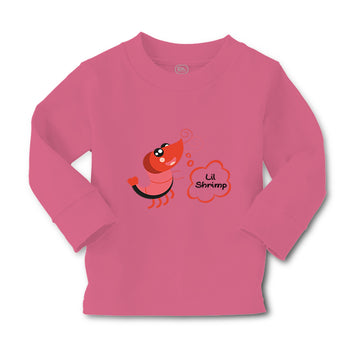 Baby Clothes Funny Shrimp Saying Lil Shrimp Seafood Boy & Girl Clothes Cotton