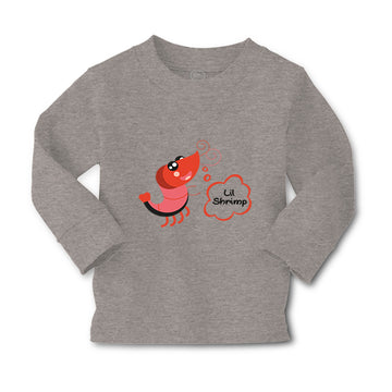 Baby Clothes Funny Shrimp Saying Lil Shrimp Seafood Boy & Girl Clothes Cotton