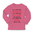 Baby Clothes I'Ll Love You Forever I'Ll like You Always Funny Humor Cotton