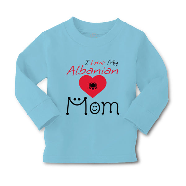 Baby Clothes I Love My Albanian Mom Boy & Girl Clothes Cotton - Cute Rascals