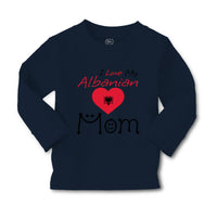 Baby Clothes I Love My Albanian Mom Boy & Girl Clothes Cotton - Cute Rascals