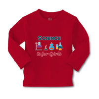 Baby Clothes Science Is for Girls Geek Teacher School Education Cotton - Cute Rascals