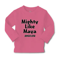 Baby Clothes Mighty like Maya Angelou Funny Humor Boy & Girl Clothes Cotton - Cute Rascals