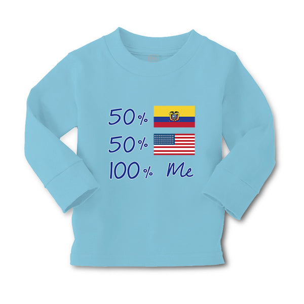 Baby Clothes 50%Ecuador + 50% American = 100% Me Boy & Girl Clothes Cotton - Cute Rascals