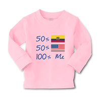 Baby Clothes 50%Ecuador + 50% American = 100% Me Boy & Girl Clothes Cotton - Cute Rascals