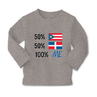 Baby Clothes 50% Puerto Rican 50% Dominican = 100% Me Boy & Girl Clothes Cotton - Cute Rascals