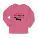 Baby Clothes Warning Protected by Weiner Dog! Boy & Girl Clothes Cotton - Cute Rascals