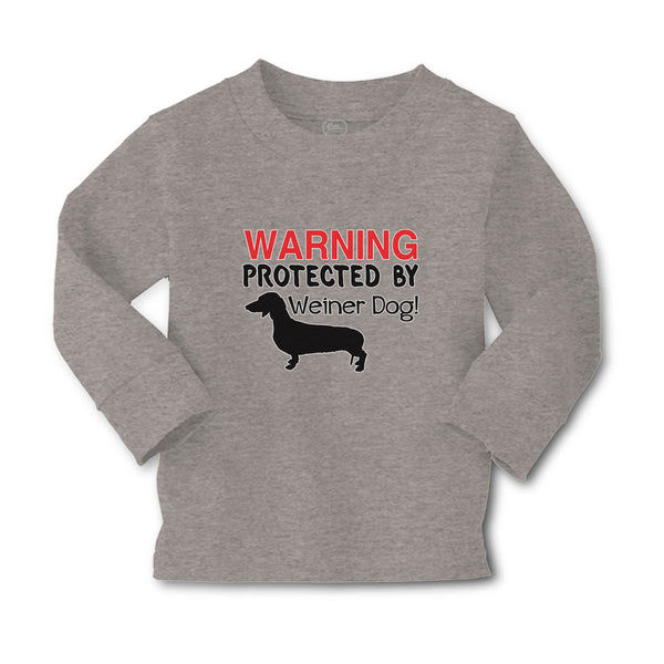 Baby Clothes Warning Protected by Weiner Dog! Boy & Girl Clothes Cotton - Cute Rascals