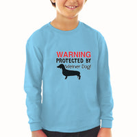 Baby Clothes Warning Protected by Weiner Dog! Boy & Girl Clothes Cotton - Cute Rascals
