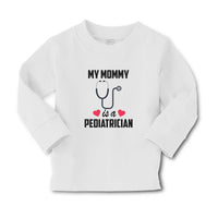 Baby Clothes My Mommy Is A Pediatrician with Stethoscope and Red Hearts Cotton - Cute Rascals