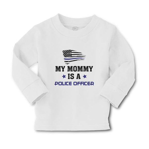 Baby Clothes My Mommy Is A Police Officer Flag and Star Boy & Girl Clothes - Cute Rascals