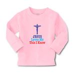 Baby Clothes Jesus Loves Me This I Know Cross Boy & Girl Clothes Cotton - Cute Rascals