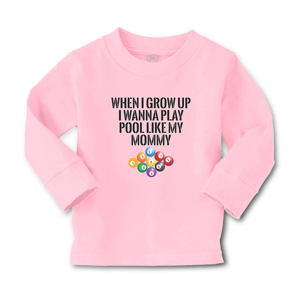 Baby Clothes When I Grow up I Wanna Play Pool like My Mommy Sport Tenpin Balls - Cute Rascals