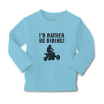 Baby Clothes I'D Rather Be Riding! Sports Rider Bike Race Boy & Girl Clothes - Cute Rascals