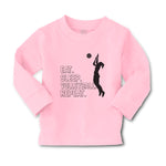 Baby Clothes Eat. Sleep. Volleyball. Repeat. Girl Playing with Basketball Sports - Cute Rascals