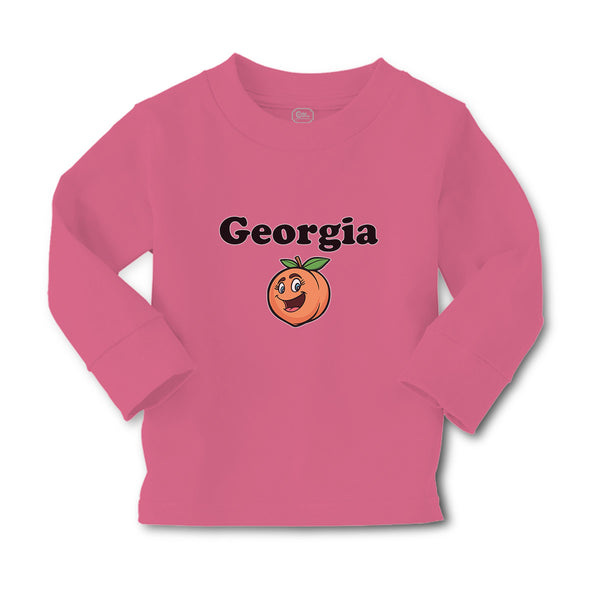 Baby Clothes Georgia Country Name with Pumpkin Funny Face Boy & Girl Clothes - Cute Rascals