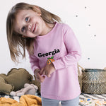 Baby Clothes Georgia Country Name with Pumpkin Funny Face Boy & Girl Clothes - Cute Rascals