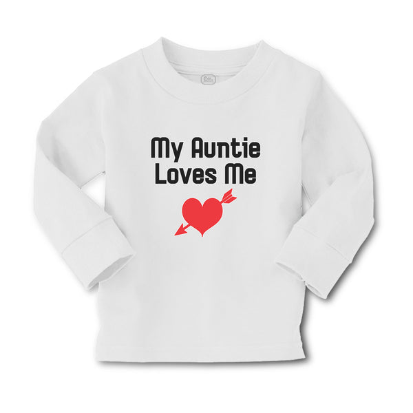 Baby Clothes My Auntie Loves Me An Heart Symbol with Arrow Boy & Girl Clothes - Cute Rascals