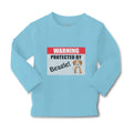 Baby Clothes Warning Protected by Beagle Dog Lover Pet Boy & Girl Clothes Cotton