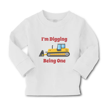 Baby Clothes I'M Digging Being 1 Trucks Boy & Girl Clothes Cotton