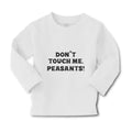 Baby Clothes Don'T Touch Me Peasants! Western Boy & Girl Clothes Cotton