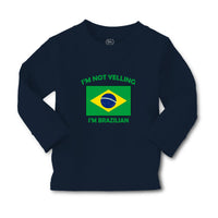 Baby Clothes I'M Not Yelling I Am Brazilian Brazil Countries Boy & Girl Clothes - Cute Rascals