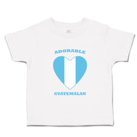 Toddler Clothes Adorable Guatemalan Heart Countries Toddler Shirt Cotton