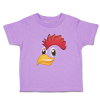 Toddler Clothes Rooster with Sharp Beak Domesticated Fowl Toddler Shirt Cotton