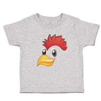 Toddler Clothes Rooster with Sharp Beak Domesticated Fowl Toddler Shirt Cotton