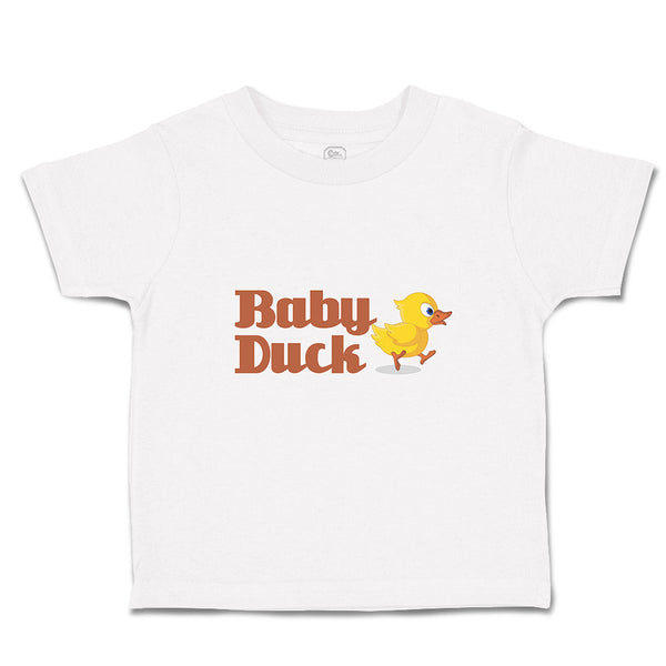 Toddler Clothes Duckling Baby Duck Aquatic Bird with Beak Toddler Shirt Cotton