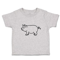 Toddler Clothes Pig Domestic Animal Mammal with Flat Snout Toddler Shirt Cotton