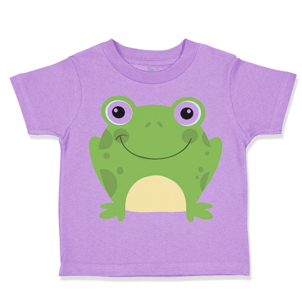 Toddler Clothes Green Smiling Frog Funny Toddler Shirt Baby Clothes Cotton