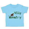 Toddler Clothes Silly Monkey with Monkey Picture Toddler Shirt Cotton