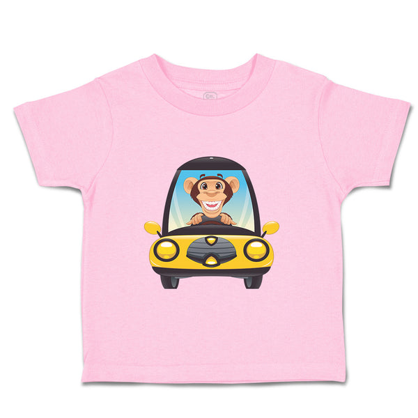 Toddler Clothes Monkey Driving Car Safari Toddler Shirt Baby Clothes Cotton