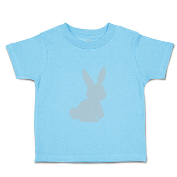 Toddler Clothes Easter Bunny Silhouette Light Blue 2 Toddler Shirt Cotton