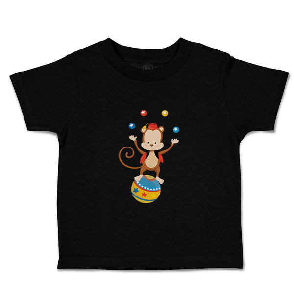 Toddler Clothes Monkey Juggler Ball Zoo Funny Toddler Shirt Baby Clothes Cotton