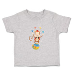 Toddler Clothes Monkey Juggler Ball Zoo Funny Toddler Shirt Baby Clothes Cotton