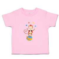 Toddler Clothes Monkey Juggler Ball Zoo Funny Toddler Shirt Baby Clothes Cotton