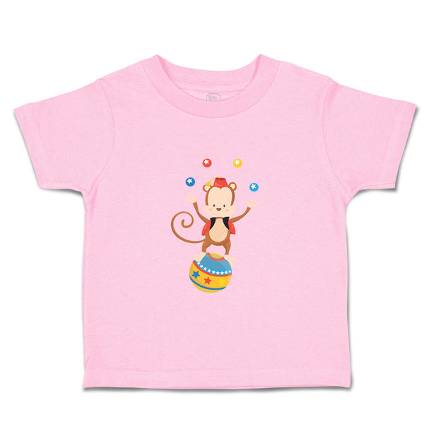 Toddler Clothes Monkey Juggler Ball Zoo Funny Toddler Shirt Baby Clothes Cotton