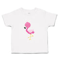 Toddler Clothes Dark Pink Flamingo Leg up Close Eyes Toddler Shirt Cotton