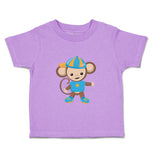 Toddler Clothes Monkey Blue T-Shirt Safari Toddler Shirt Baby Clothes Cotton