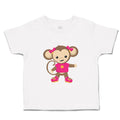Toddler Girl Clothes Monkey Pink T-Shirt Safari Toddler Shirt Cotton